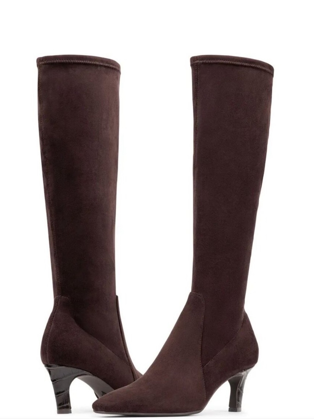 Donald Pliner Beaufort Dark Brown Cognac Suede Boots New!